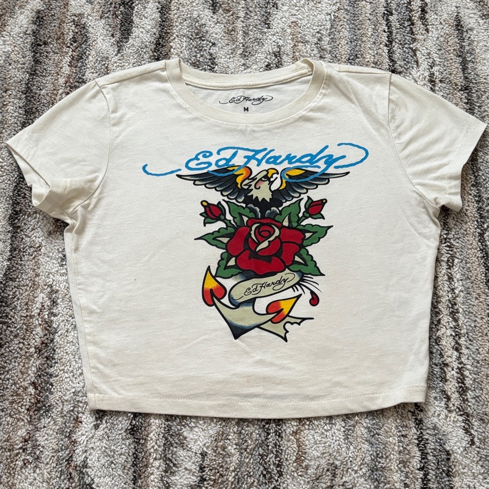 Ed Hardy cropped tee
